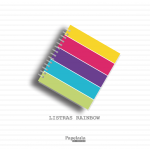 Cadernos - Listras Rainbow