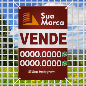 Placa em  Lona | Imobiliária